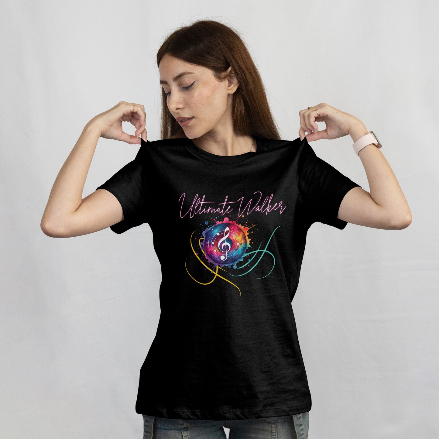 Chandail coton bio femme – Design musical coloré | Ultimate Walker Ultimate Walker